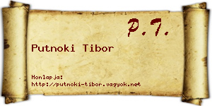 Putnoki Tibor névjegykártya